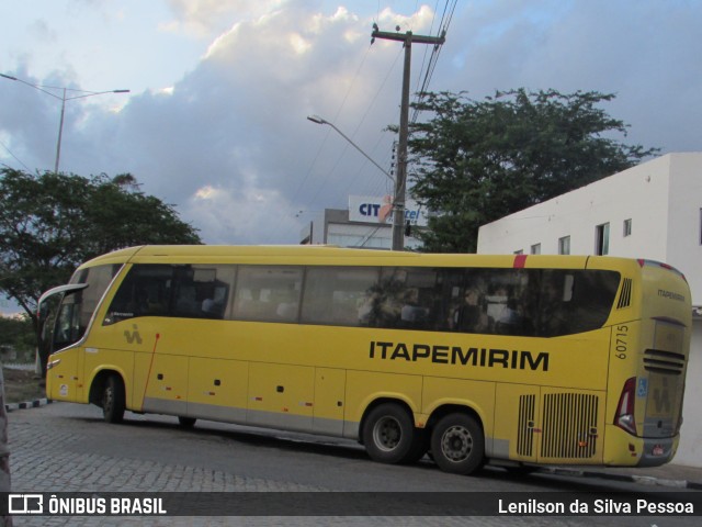 Viação Itapemirim 60715 na cidade de Caruaru, Pernambuco, Brasil, por Lenilson da Silva Pessoa. ID da foto: 10872939.