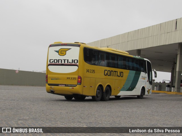 Empresa Gontijo de Transportes 14335 na cidade de Caruaru, Pernambuco, Brasil, por Lenilson da Silva Pessoa. ID da foto: 10872796.