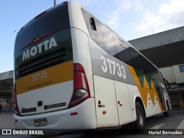 Viação Motta 31733 na cidade de Belo Horizonte, Minas Gerais, Brasil, por Hariel Bernades. ID da foto: 10872440.