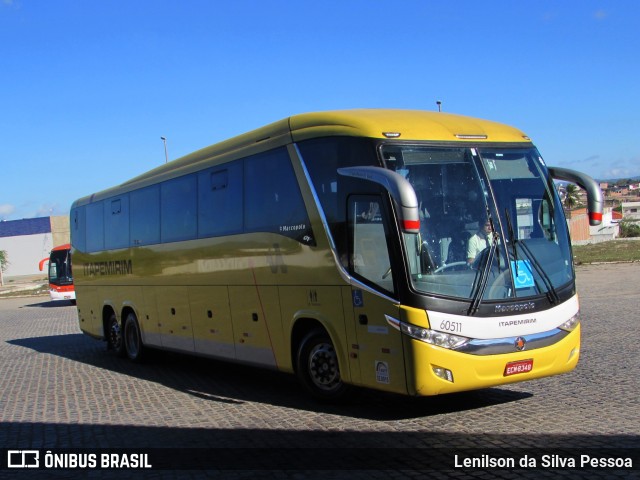 Viação Itapemirim 60511 na cidade de Caruaru, Pernambuco, Brasil, por Lenilson da Silva Pessoa. ID da foto: 10872806.