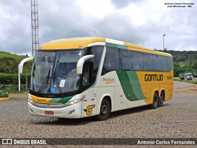 Empresa Gontijo de Transportes 19245 na cidade de João Monlevade, Minas Gerais, Brasil, por Antonio Carlos Fernandes. ID da foto: 10871911.