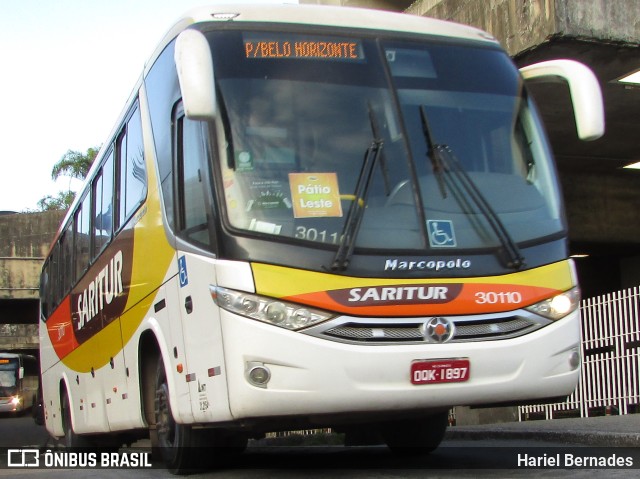 Saritur - Santa Rita Transporte Urbano e Rodoviário 30110 na cidade de Belo Horizonte, Minas Gerais, Brasil, por Hariel Bernades. ID da foto: 10873180.