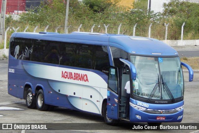 Viação Águia Branca 26260 na cidade de Aracaju, Sergipe, Brasil, por Julio Cesar  Barbosa Martins. Número da foto: #10871394.