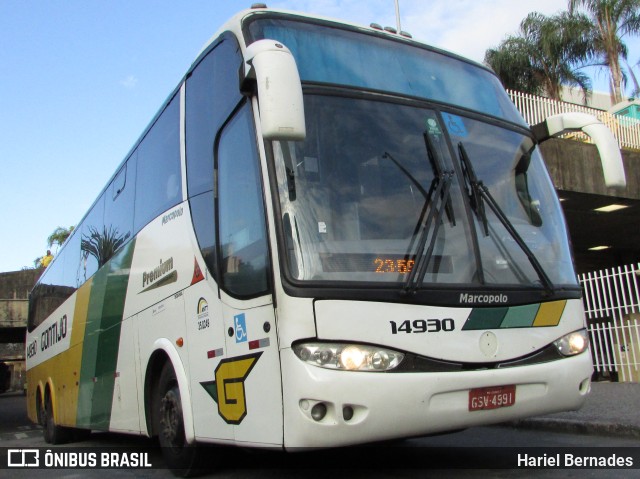 Empresa Gontijo de Transportes 14930 na cidade de Belo Horizonte, Minas Gerais, Brasil, por Hariel Bernades. ID da foto: 10873041.