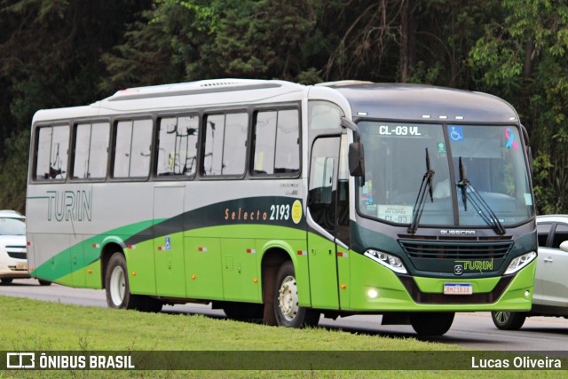 Turin Transportes 2193 na cidade de Conselheiro Lafaiete, Minas Gerais, Brasil, por Lucas Oliveira. ID da foto: 10872719.