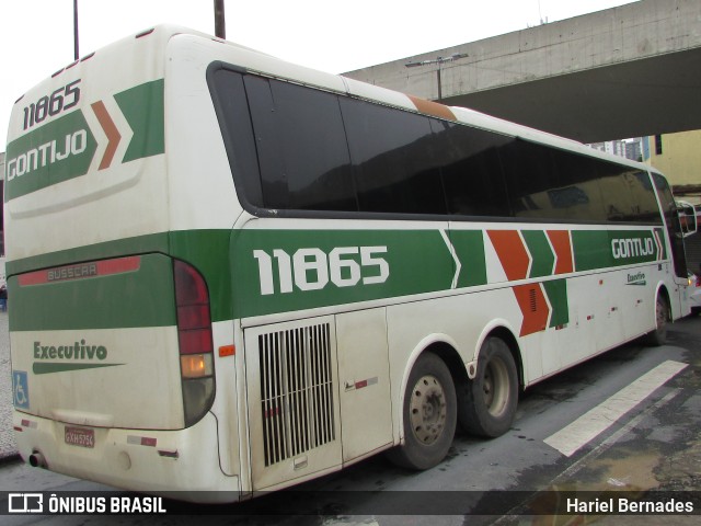 Empresa Gontijo de Transportes 11865 na cidade de Belo Horizonte, Minas Gerais, Brasil, por Hariel Bernades. ID da foto: 10873393.