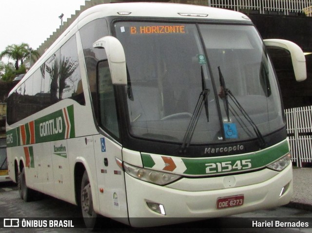 Empresa Gontijo de Transportes 21545 na cidade de Belo Horizonte, Minas Gerais, Brasil, por Hariel Bernades. ID da foto: 10873372.