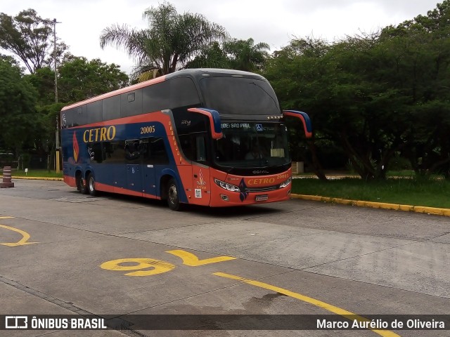 Viação Cetro 20005 na cidade de São Paulo, São Paulo, Brasil, por Marco Aurélio de Oliveira. Número da foto: #10873382.