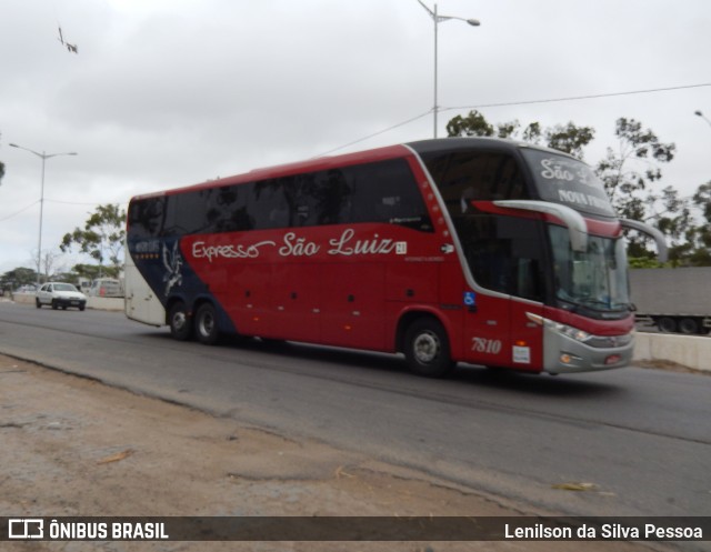 Expresso São Luiz 7810 na cidade de Caruaru, Pernambuco, Brasil, por Lenilson da Silva Pessoa. Número da foto: #10874927.