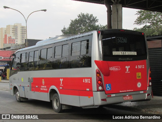Allibus Transportes 4 5612 na cidade de São Paulo, São Paulo, Brasil, por Lucas Adriano Bernardino. Número da foto: #10874249.