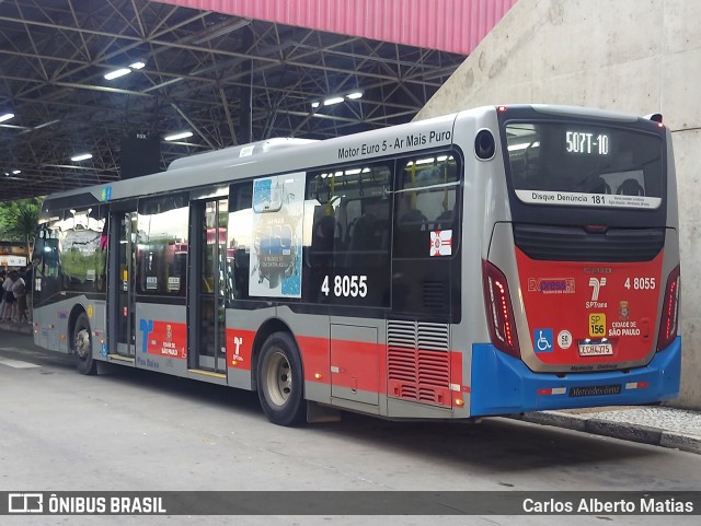 Express Transportes Urbanos Ltda 4 8055 na cidade de São Paulo, São Paulo, Brasil, por Carlos Alberto Matias. Número da foto: #10874526.