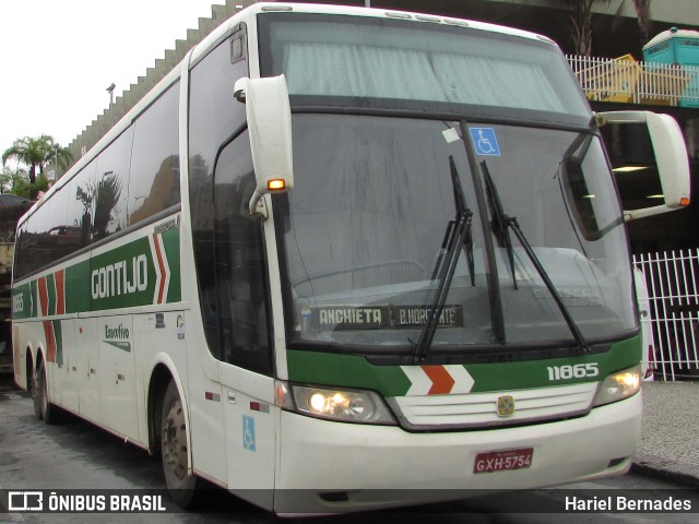 Empresa Gontijo de Transportes 11865 na cidade de Belo Horizonte, Minas Gerais, Brasil, por Hariel Bernades. ID da foto: 10873392.