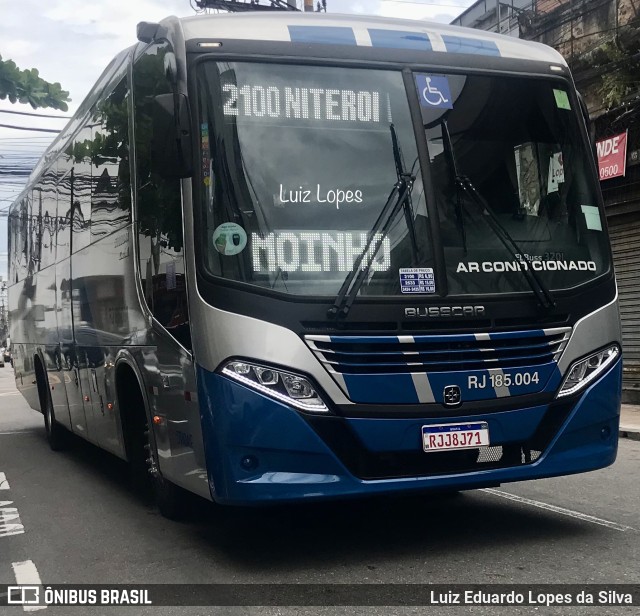 Viação Mauá RJ 185.004 na cidade de Niterói, Rio de Janeiro, Brasil, por Luiz Eduardo Lopes da Silva. Número da foto: #10877583.
