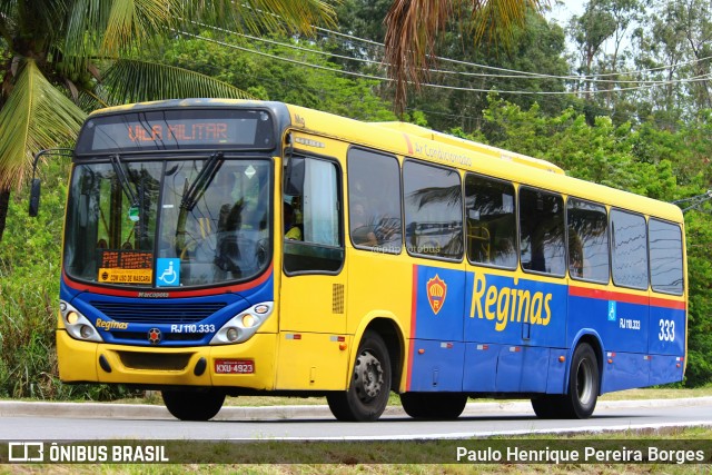 Auto Viação Reginas RJ 110.333 na cidade de Itaguaí, Rio de Janeiro, Brasil, por Paulo Henrique Pereira Borges. Número da foto: #10878504.
