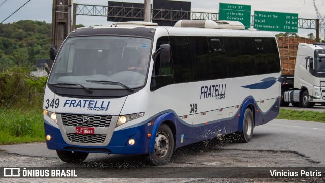 Fratelli Transporte e Turismo 349 na cidade de Joinville, Santa Catarina, Brasil, por Vinicius Petris. Número da foto: #10878190.
