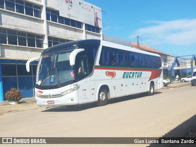 Eucatur - Empresa União Cascavel de Transportes e Turismo 4948 na cidade de Ji-Paraná, Rondônia, Brasil, por Gian Lucas  Santana Zardo. ID da foto: 10876105.