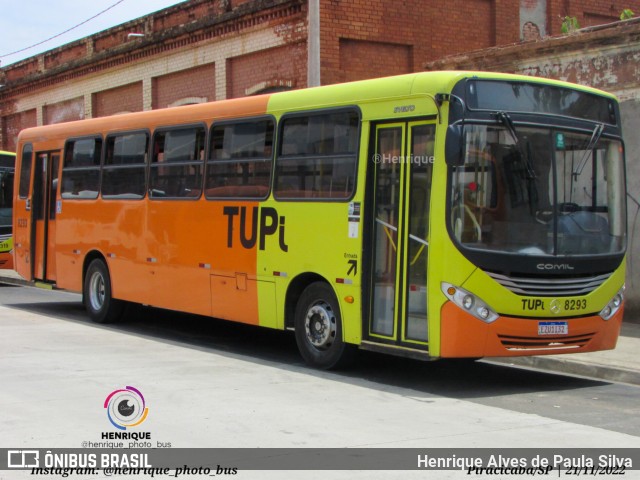 TUPi Transportes Urbanos Piracicaba 8293 na cidade de Piracicaba, São Paulo, Brasil, por Henrique Alves de Paula Silva. Número da foto: #10877082.