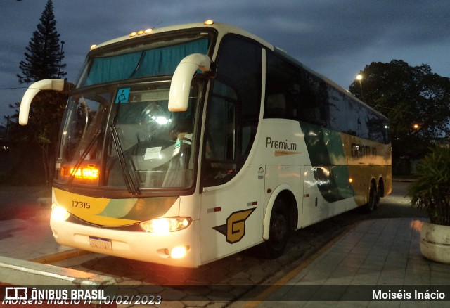 Empresa Gontijo de Transportes 17315 na cidade de Cubatão, São Paulo, Brasil, por Moiséis Inácio. ID da foto: 10877653.