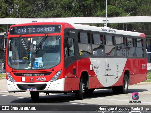 Itajaí Transportes Coletivos 2068 na cidade de Campinas, São Paulo, Brasil, por Henrique Alves de Paula Silva. ID da foto: 10877009.