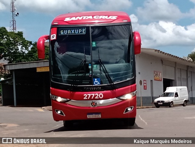 Viação Santa Cruz 27720 na cidade de Tapiratiba, São Paulo, Brasil, por Kaique Marquês Medeiros . ID da foto: 10877737.