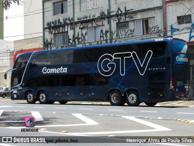 Viação Cometa 18308 na cidade de Campinas, São Paulo, Brasil, por Henrique Alves de Paula Silva. ID da foto: 10877085.