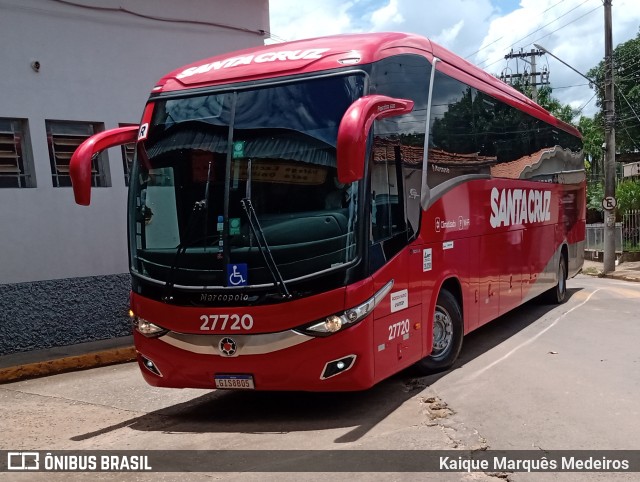 Viação Santa Cruz 27720 na cidade de Tapiratiba, São Paulo, Brasil, por Kaique Marquês Medeiros . ID da foto: 10877743.