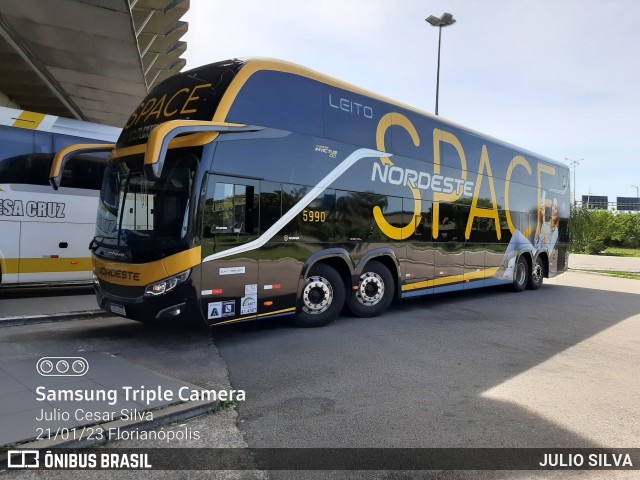 Expresso Nordeste 5990 na cidade de Florianópolis, Santa Catarina, Brasil, por JULIO SILVA. Número da foto: #10876191.