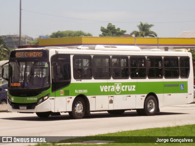 Viação Vera Cruz RJ 205.083 na cidade de Rio de Janeiro, Rio de Janeiro, Brasil, por Jorge Gonçalves. ID da foto: 10876520.