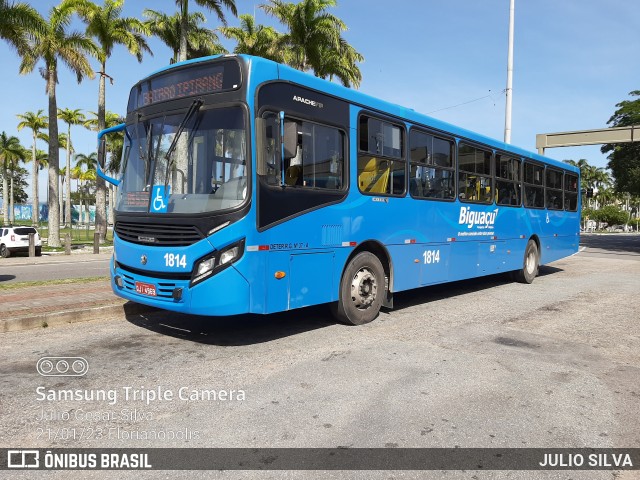 Biguaçu Transportes Coletivos Administração e Participação 1814 na cidade de Florianópolis, Santa Catarina, Brasil, por JULIO SILVA. Número da foto: #10876150.