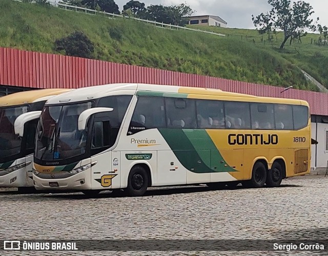 Empresa Gontijo de Transportes 18110 na cidade de João Monlevade, Minas Gerais, Brasil, por Sergio Corrêa. ID da foto: 10876030.