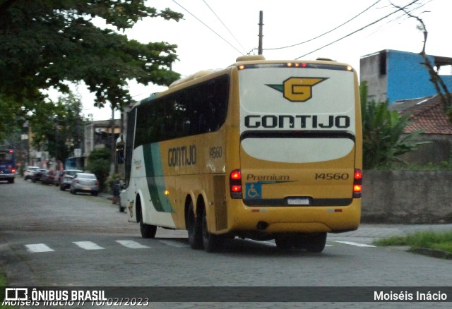 Empresa Gontijo de Transportes 14560 na cidade de Cubatão, São Paulo, Brasil, por Moiséis Inácio. ID da foto: 10877646.