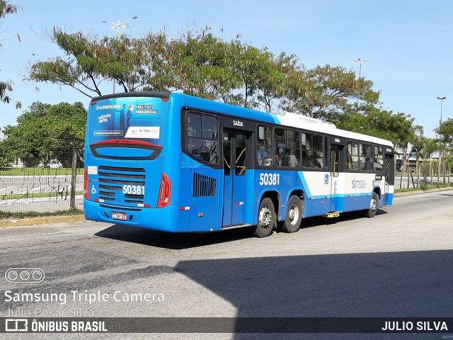 Transol Transportes Coletivos 50381 na cidade de Florianópolis, Santa Catarina, Brasil, por JULIO SILVA. ID da foto: 10876108.