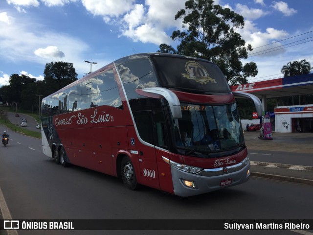 Expresso São Luiz 8060 na cidade de Anápolis, Goiás, Brasil, por Sullyvan Martins Ribeiro. ID da foto: 10878283.