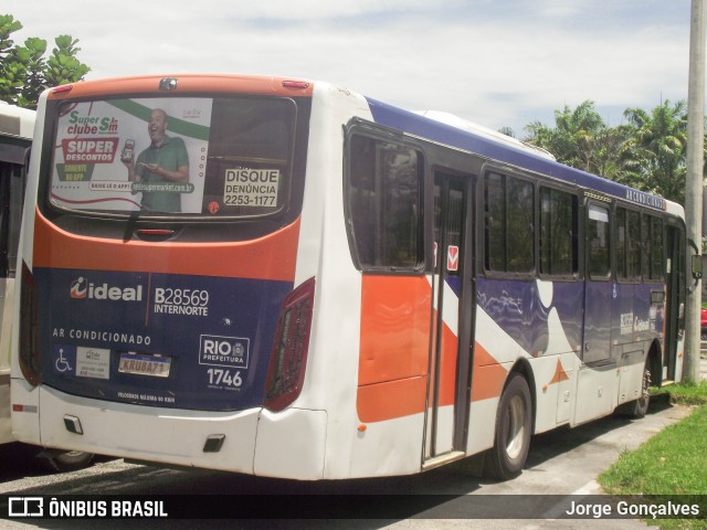 Viação Ideal B28569 na cidade de Rio de Janeiro, Rio de Janeiro, Brasil, por Jorge Gonçalves. ID da foto: 10876530.