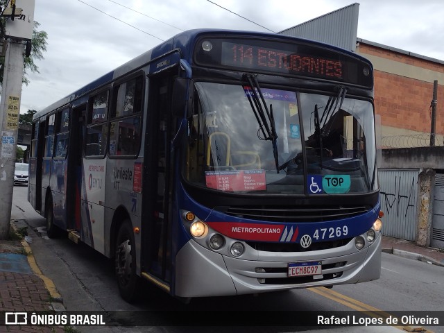 ATT - Alto Tietê Transportes 47.269 na cidade de Ferraz de Vasconcelos, São Paulo, Brasil, por Rafael Lopes de Oliveira. ID da foto: 10881794.