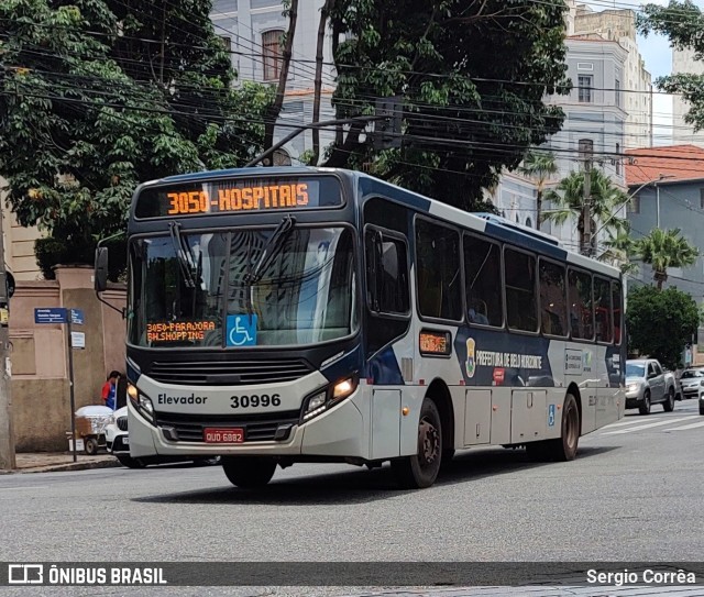 Bettania Ônibus 30996 na cidade de Belo Horizonte, Minas Gerais, Brasil, por Sergio Corrêa. ID da foto: 10882291.