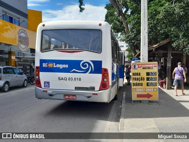 Rio Lagos Transportes SAQ.03.018 na cidade de Saquarema, Rio de Janeiro, Brasil, por Miguel Souza. Número da foto: #10880328.