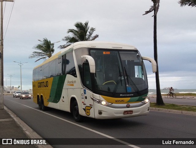 Empresa Gontijo de Transportes 18515 na cidade de Maceió, Alagoas, Brasil, por Luiz Fernando. ID da foto: 10879844.