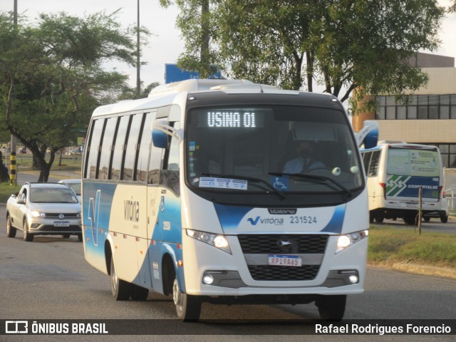 Vitória Transportes 231524 na cidade de Aracaju, Sergipe, Brasil, por Rafael Rodrigues Forencio. Número da foto: #10880486.