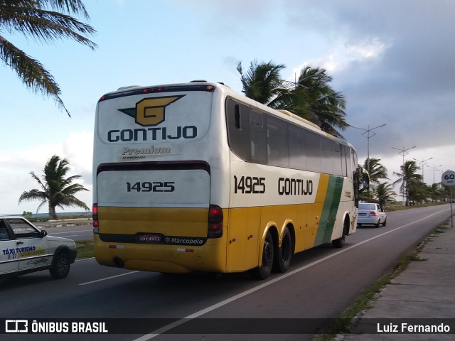 Empresa Gontijo de Transportes 14925 na cidade de Maceió, Alagoas, Brasil, por Luiz Fernando. ID da foto: 10879829.