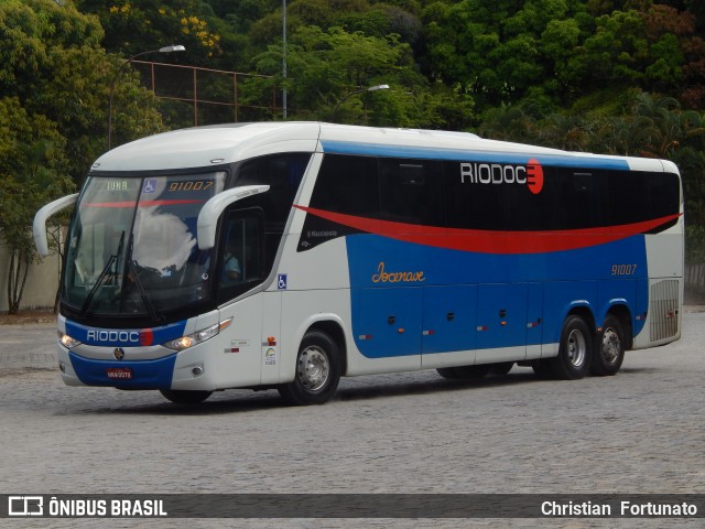 Viação Riodoce 91007 na cidade de Leopoldina, Minas Gerais, Brasil, por Christian  Fortunato. ID da foto: 10882556.