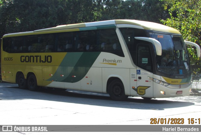 Empresa Gontijo de Transportes 19305 na cidade de São Paulo, São Paulo, Brasil, por Hariel Bernades. ID da foto: 10880756.