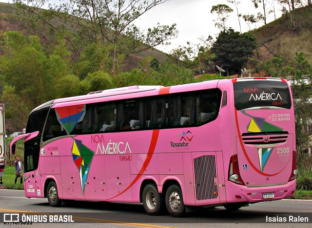 Nova América Turismo 2500 na cidade de Santos Dumont, Minas Gerais, Brasil, por Isaias Ralen. Número da foto: #10881404.