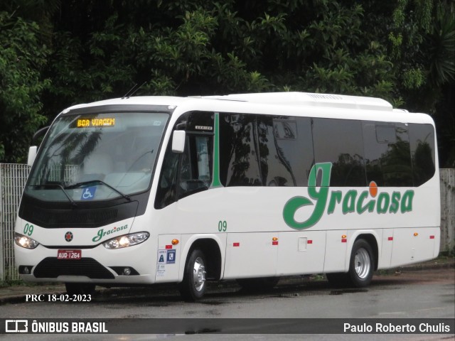 Viação Graciosa 09 na cidade de Curitiba, Paraná, Brasil, por Paulo Roberto Chulis. ID da foto: 10882230.