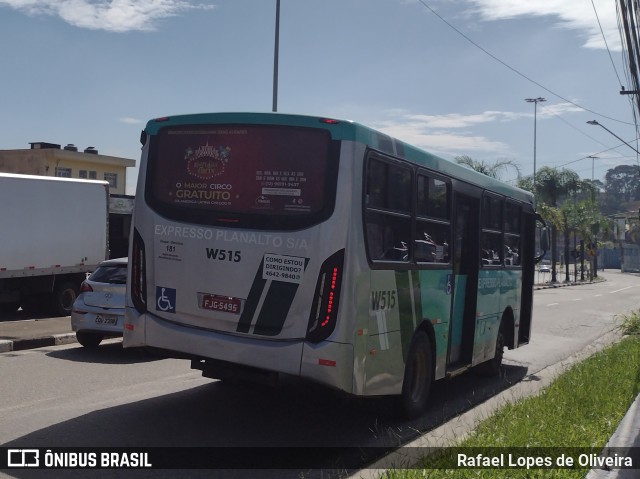 Expresso Planalto - Itaquaquecetuba W515 na cidade de Itaquaquecetuba, São Paulo, Brasil, por Rafael Lopes de Oliveira. Número da foto: #10879636.