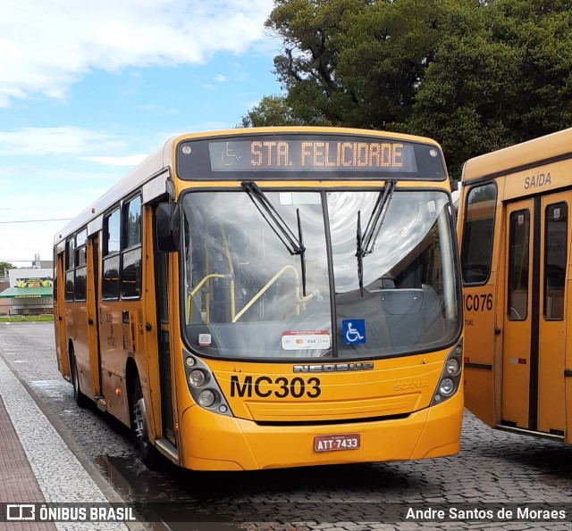 Auto Viação Mercês MC303 na cidade de Curitiba, Paraná, Brasil, por Andre Santos de Moraes. ID da foto: 10880627.