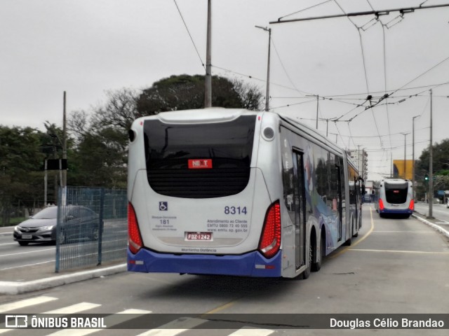 Next Mobilidade - ABC Sistema de Transporte 8314 na cidade de São Paulo, São Paulo, Brasil, por Douglas Célio Brandao. ID da foto: 10881974.