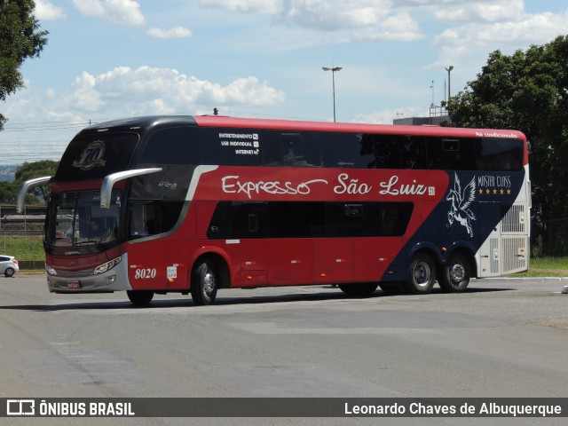 Expresso São Luiz 8020 na cidade de Brasília, Distrito Federal, Brasil, por Leonardo Chaves de Albuquerque. Número da foto: #10879959.