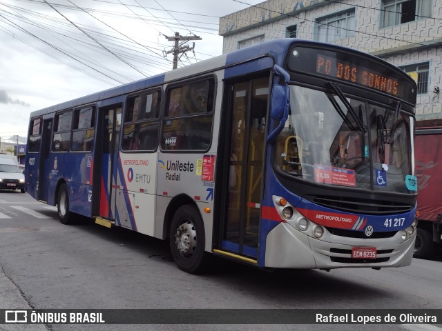 Radial Transporte Coletivo 41.217 na cidade de Ferraz de Vasconcelos, São Paulo, Brasil, por Rafael Lopes de Oliveira. Número da foto: #10881707.