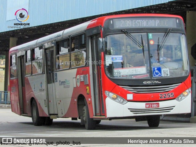 Expresso CampiBus 2255 na cidade de Campinas, São Paulo, Brasil, por Henrique Alves de Paula Silva. ID da foto: 10885462.